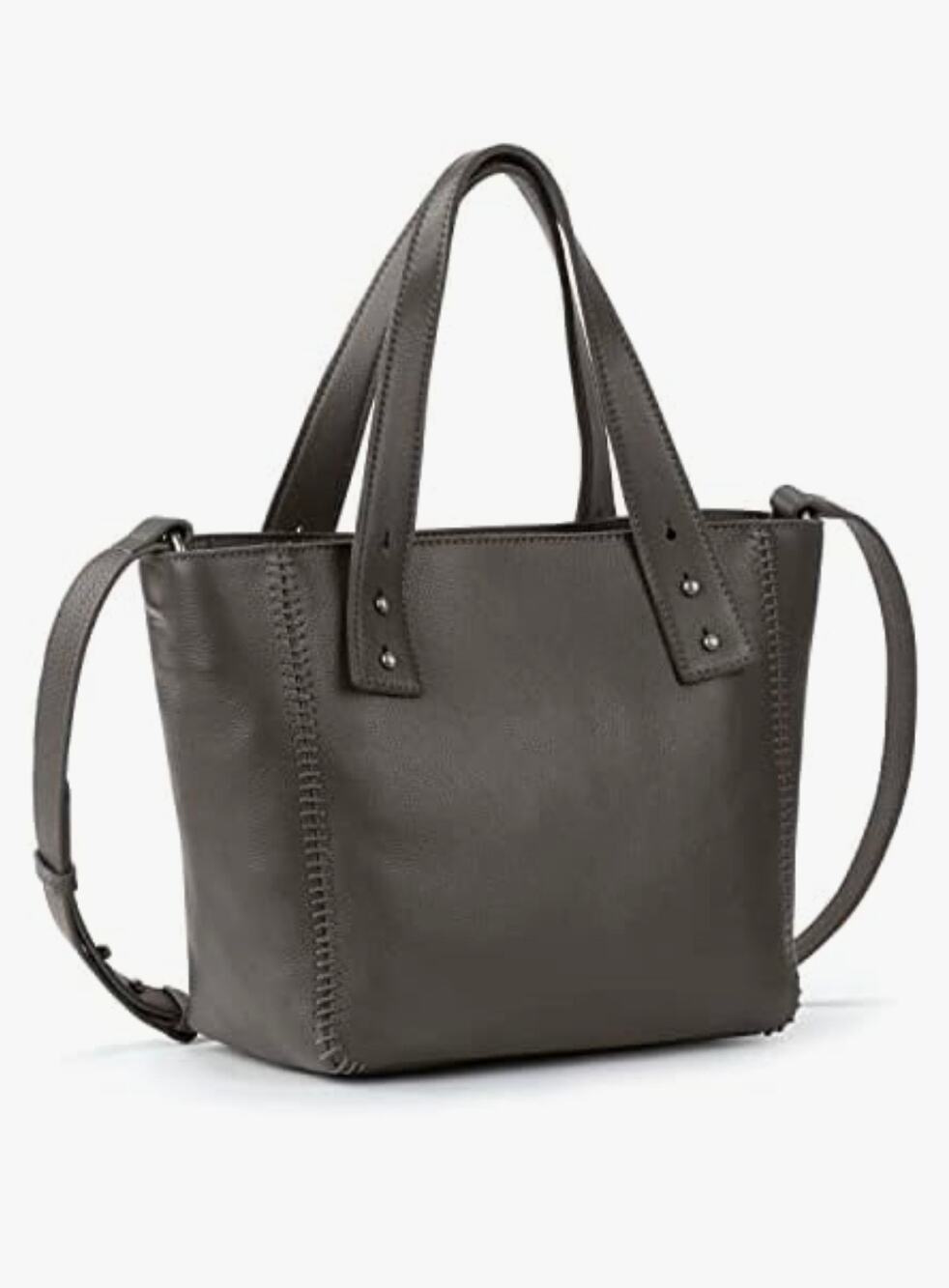 The Sak Liv Satchel Leather Bag in Slate